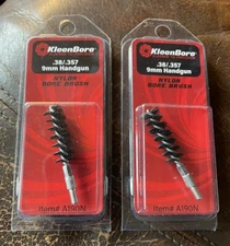 2 Kleenbore Nylon Bore Brushes .38/.357/9mm Handgun A190N