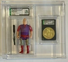1985 Vintage Kenner Star Wars AFA Graded Figure & Coin: Droids Jord Dusat 75 EX+