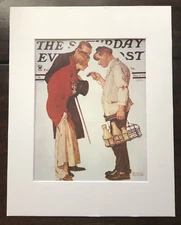 Norman Rockwell "The Partygoers" 11x14 Matted Art Print-Post Cover 1935