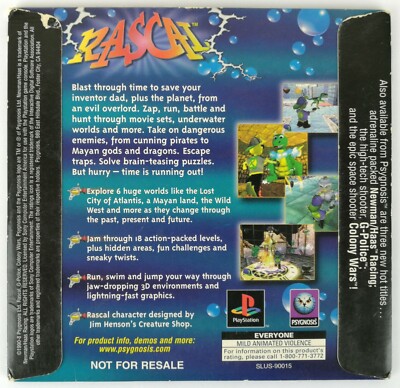 Sony Playstation PS1 - Rascal - Demo - PAL