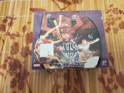 heralds of galactus booster box Upper Deck Marvel TCG The Coming exile target permanent Heralds of Galactus Minimates Box