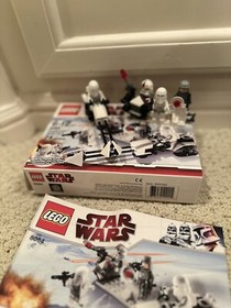 Star Wars Complete LEGO SET 8084 Snowtrooper Battle Pack w/ 4 minifigures