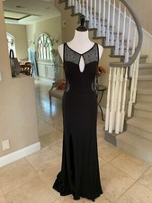 338 NWT BLACK LA FEMME PROM/PAGEANT/EVENING DRESS/GOWN 19847 4