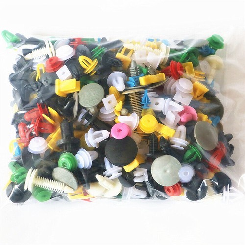 500Pcs Car Retainer Auto Fasteners Push Trim Plastic Clips Pin Rivet Bumper Kit - Picture 9 of 13