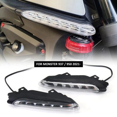 LED Turn Signals Light Flasher Lamp Indicator For DUCATI MONSTER 937 950 2021-23