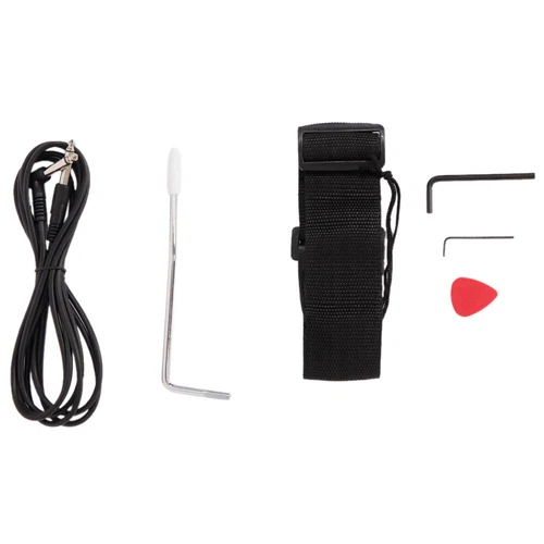 Glarry Flame Electric Guitar HSH Pickup Pack Strap Pick Cable Wrench Tool White - Picture 11 of 11