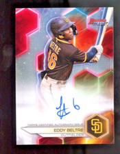 2023 Bowman's Best Eddy Beltre Refractor Prospect Autograph Auto #B23-EBE Padres