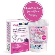 Vaginal Probiotic Suppository 5 :FR-free,Vaginal pH  Odor Control, No Parabens