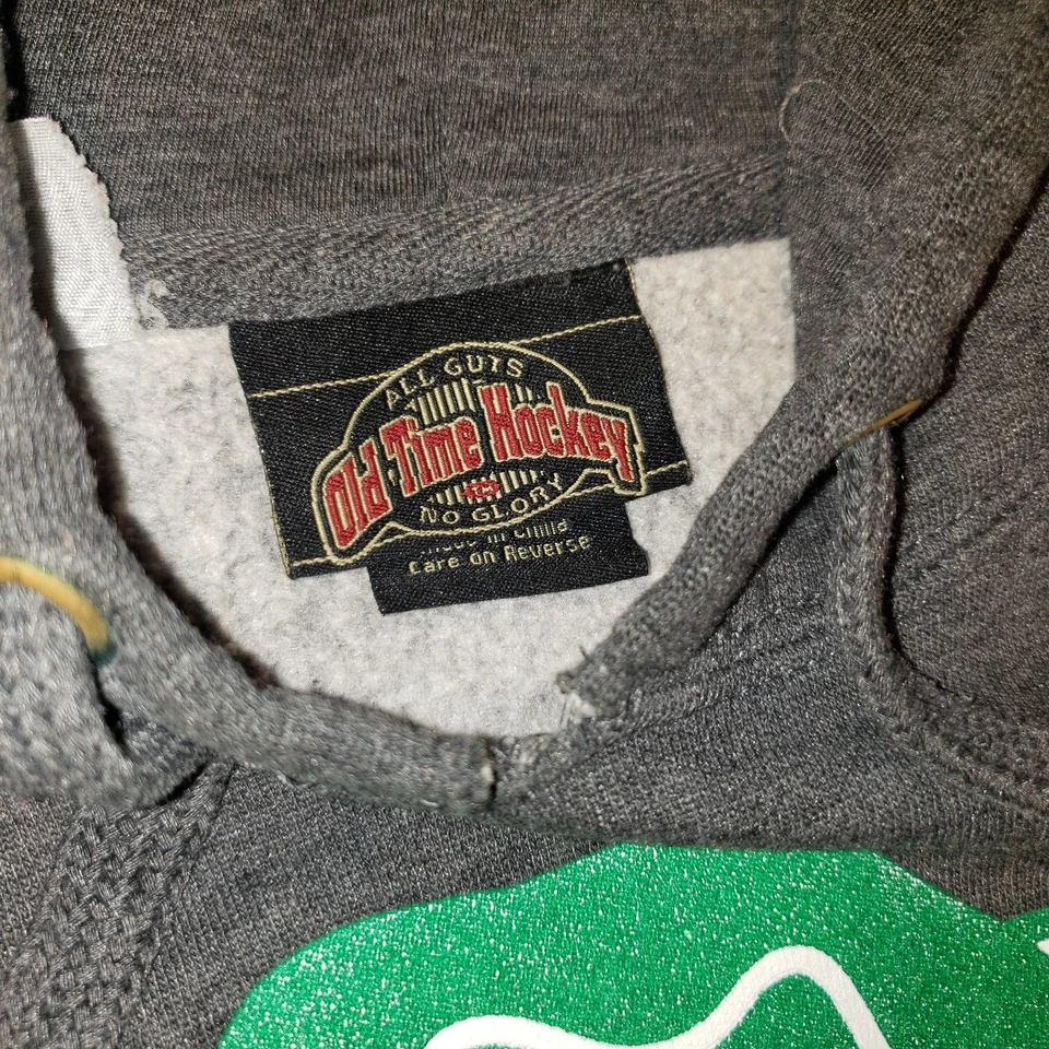 Suéter con Capucha Y2K All Guts No Glory Old Time Hockey Para Hombre Punteras 19 Gris Talla L Foto 4 de 4