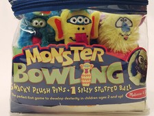 Monster Bowling Plushies Brand New Melissa  Doug for Kids/Toddlers Boys/Girls