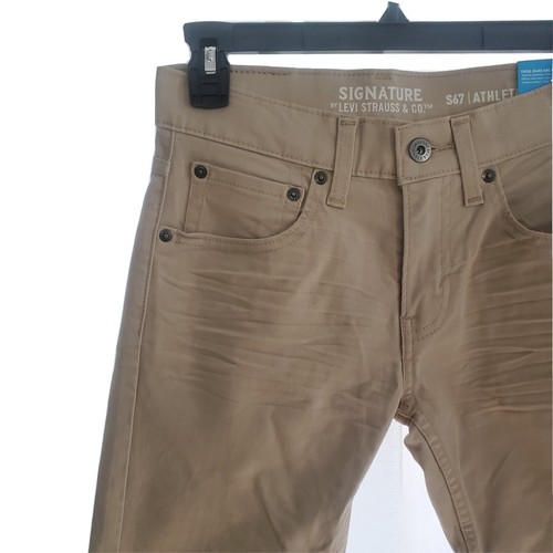 Boys' Signature by Levi Strauss Relaxed Fit Slim Leg S67 Athletic Flex Pants 10 - Picture 3 of 12