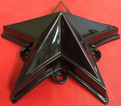 ONE NEW GLOSS BLACK STAR For KMC XDS RS3/RS2 ROCKSTAR RIMS Center Cap/5052