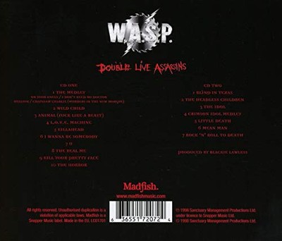 Double Live Assassins by W.A.S.P. [CD]