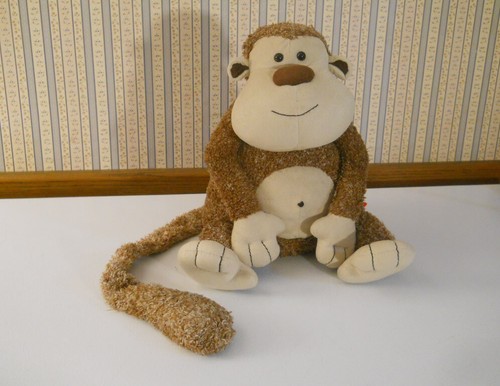 Jellycat medium size "Tum Tum" brown Monkey plush stuffed 13" WITH TAGS