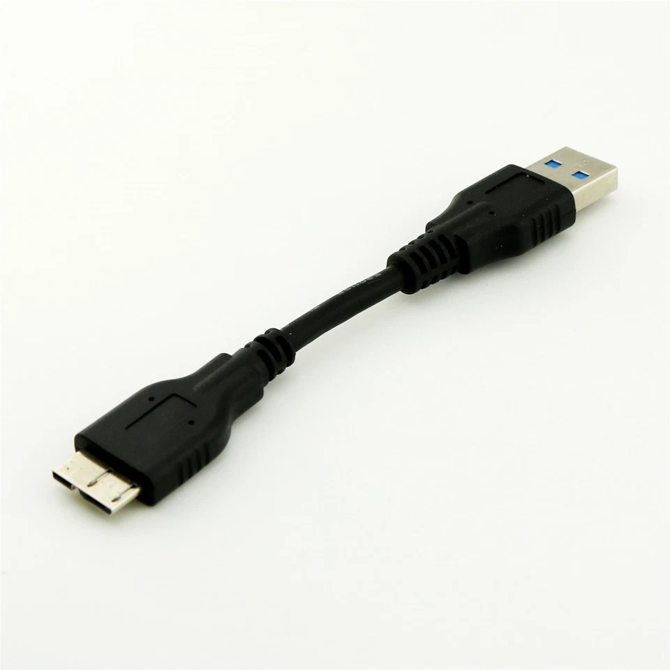 1x USB 3.0 Type A Male to Micro USB 3.0 A Male Data Adapter Converter Cable 10cm - Image 3 of 4
