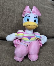 Disney Just Play Daisy Duck Plush 9" Pink Multicolor Heart