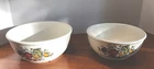 Vintage MCCOY Nesting Bowl Set of 2 7027 7028 Spice Delight of Life USA Pottery