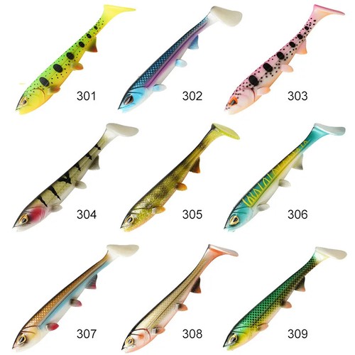 Noeby Pike Fishing Soft Lure Sinking Pro Swimbait 15cm 19cm 24cm 28cm Big Game - Picture 2 of 6
