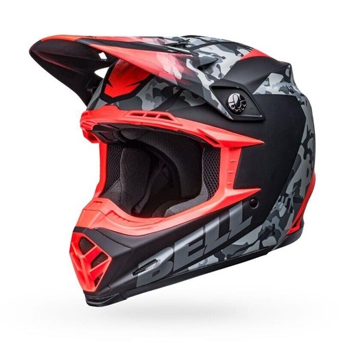 Bell Adult's Moto-9 MIPS Motorcycle Helmet Venom Camo/Infrared Matte Black - L - Picture 3 of 6