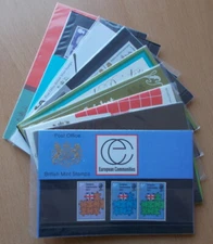 1973 Royal Mail Commemorative Presentation Packs. Each sold separately.