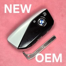 New Oem 2022 - 2026 Bmw Smart Prox Keyless Key Fob 4b Fcc Id Iyzbk1 Silver Trim