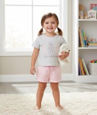 Juicy Couture Rhinestone Tee Velour Girls Set Pink  Grey 3T 54 New