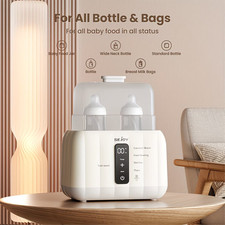 Portable Bottle Warmer 8 in 1 Electric Timer Temp Control Baby Food Milk