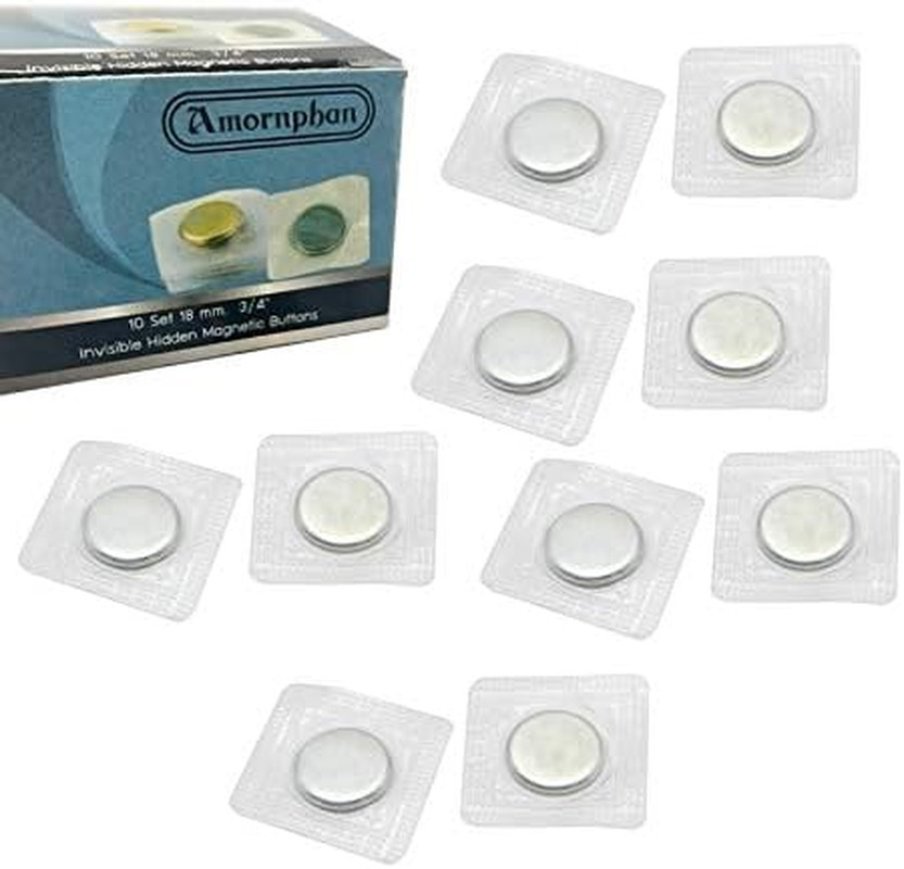 10 Set 18mm.3/4" Invisible Hidden Magnetic Buttons Snap Magnet Fastener Handb...
