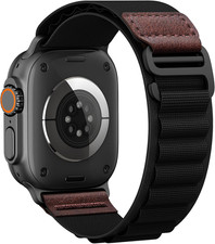Alpine Loop with Leather Design for Apple Watch Ultra 3/2/1 Bands 49mm 46mm 45mm
