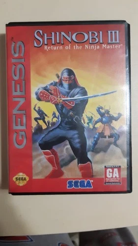 Shinobi III: Return of the Ninja Master (Sega Genesis, 1993)Case and Cartridge