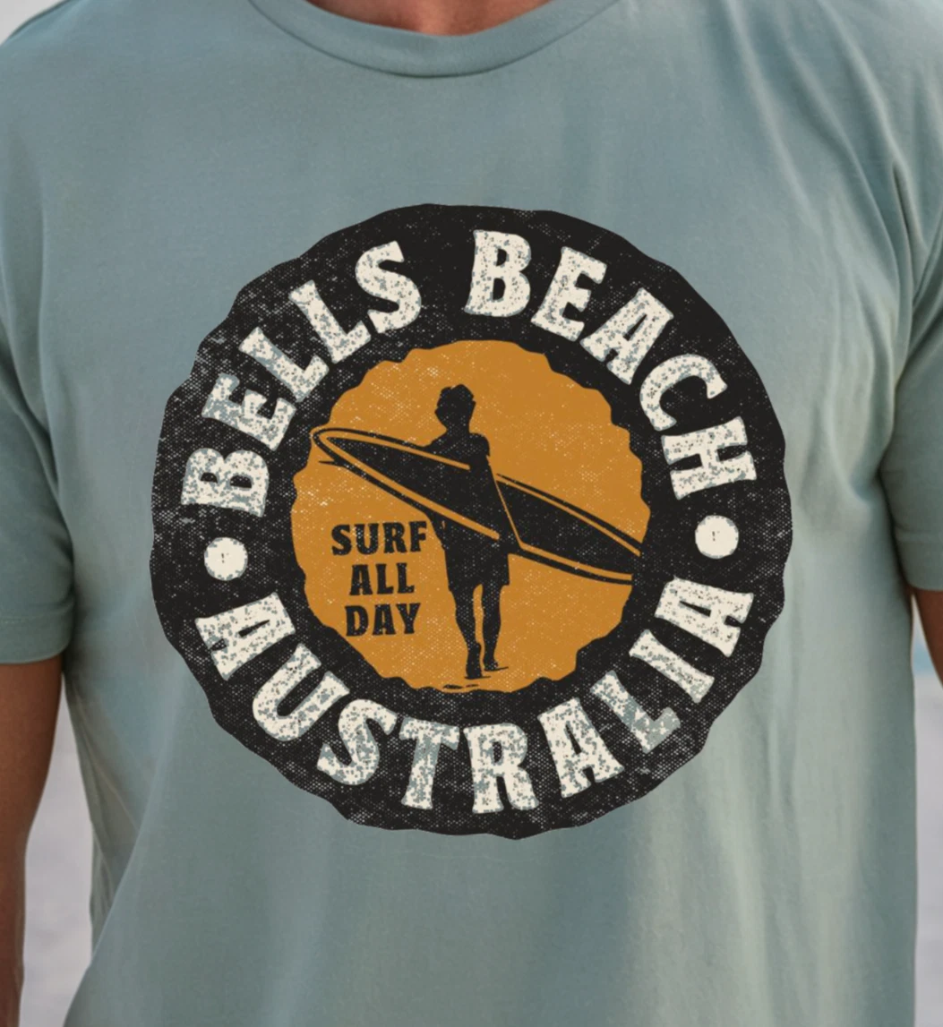 Bells Beach Australia Surfer Logo T-shirt | Surf Vibes Tee, Beachwear Shirt
Opens in a new window or