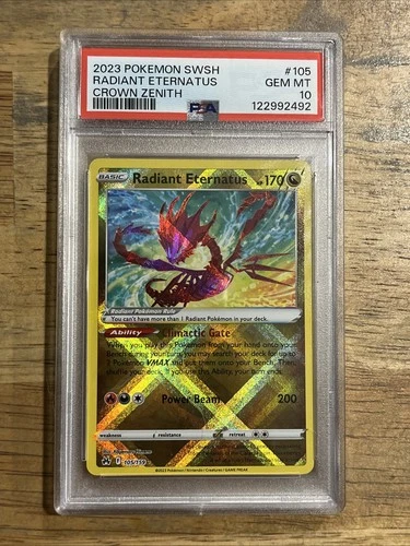 GRADED PSA 10 2023 Pokemon SWSH Radiant Eternatus Crown Zenith #105