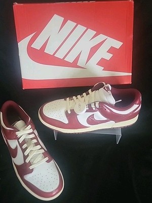 Nike Dunk Low PRM Vintage Red Womens 13 Or Mens 11.5 New In Box AUTHENTIC 
