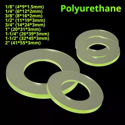 #ad Polyurethane Gasket PU Rubber Flat Washer OD 9 55mm Sealing Ring for Water Meter $9.69