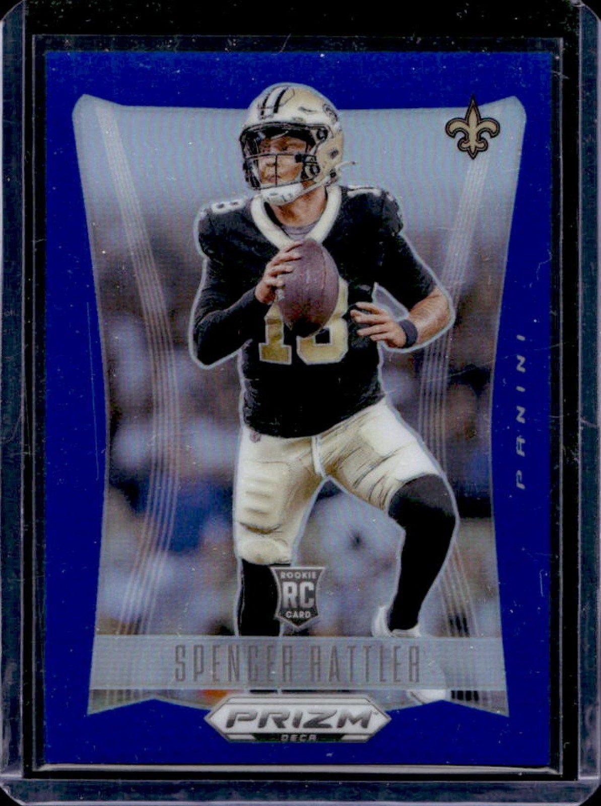 2024 Panini Prizm Deca Spencer Rattler RC Blue Rookie #/149 Saints