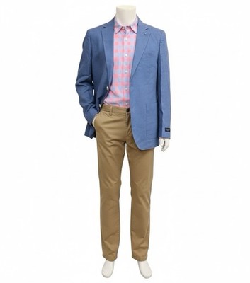 New Tailorbyrd linen blend 2 button 2 vents lightweight sports coat size 40R