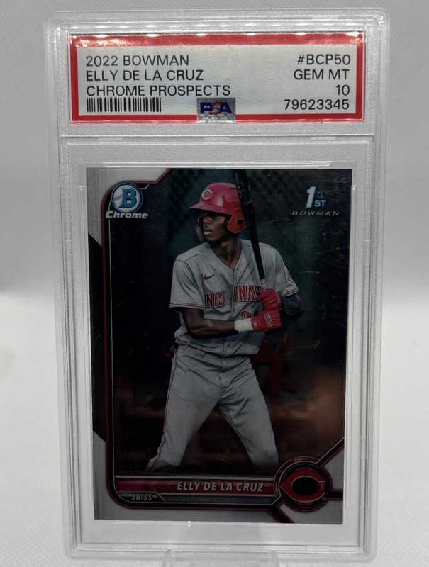 2022 Bowman Chrome Elly De La Cruz #BCP50 PSA 10 Cincinnati Reds Rookie