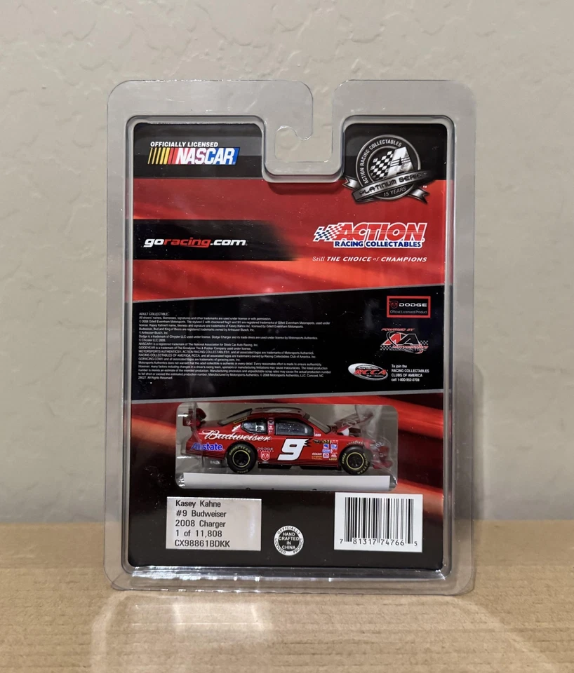 Coche Kasey Kahne #9 Budweiser Action HO 2008 escala 1:64 Foto 2 de 2