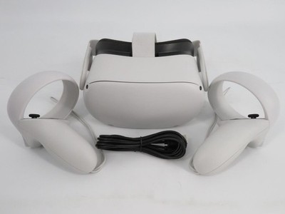 Oculus Quest 2 128GB VR Virtual Reality Gaming Headset & Controllers ## WORKS ##