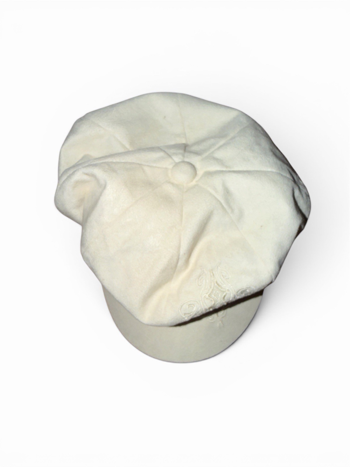 Harley Davidson Women’s Newsboy Hat Cream Embroidered Biker Cap Size Small image 2