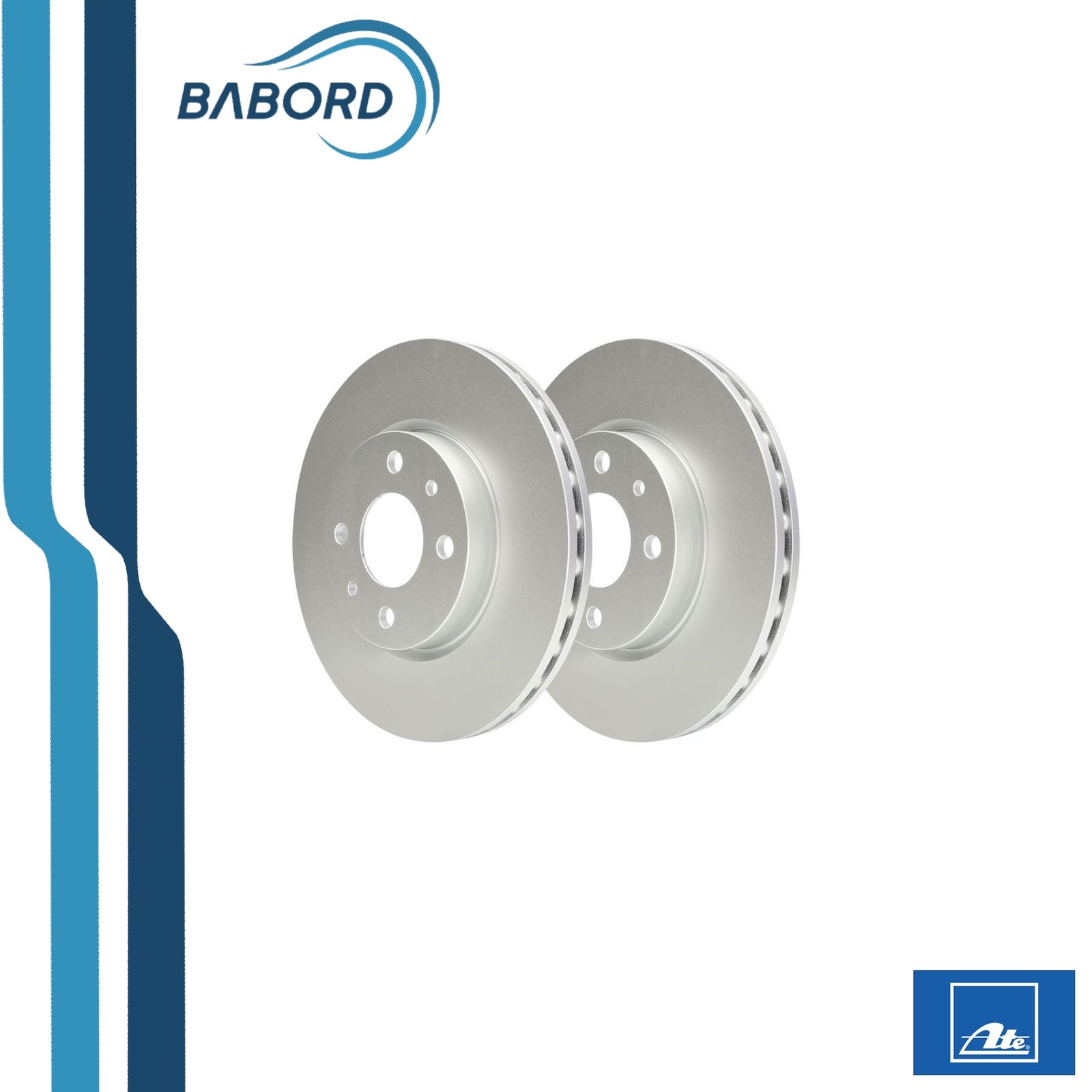 2x Disque de frein ventilé 24.0122-0197.1 ATE pour FIAT LANCIA CITROËN PEUGEOT - Image 6