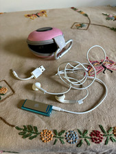 iPod Shuffle  Accessory Bundle Pink Zip Case Earphones USB Cable 16GB Drive