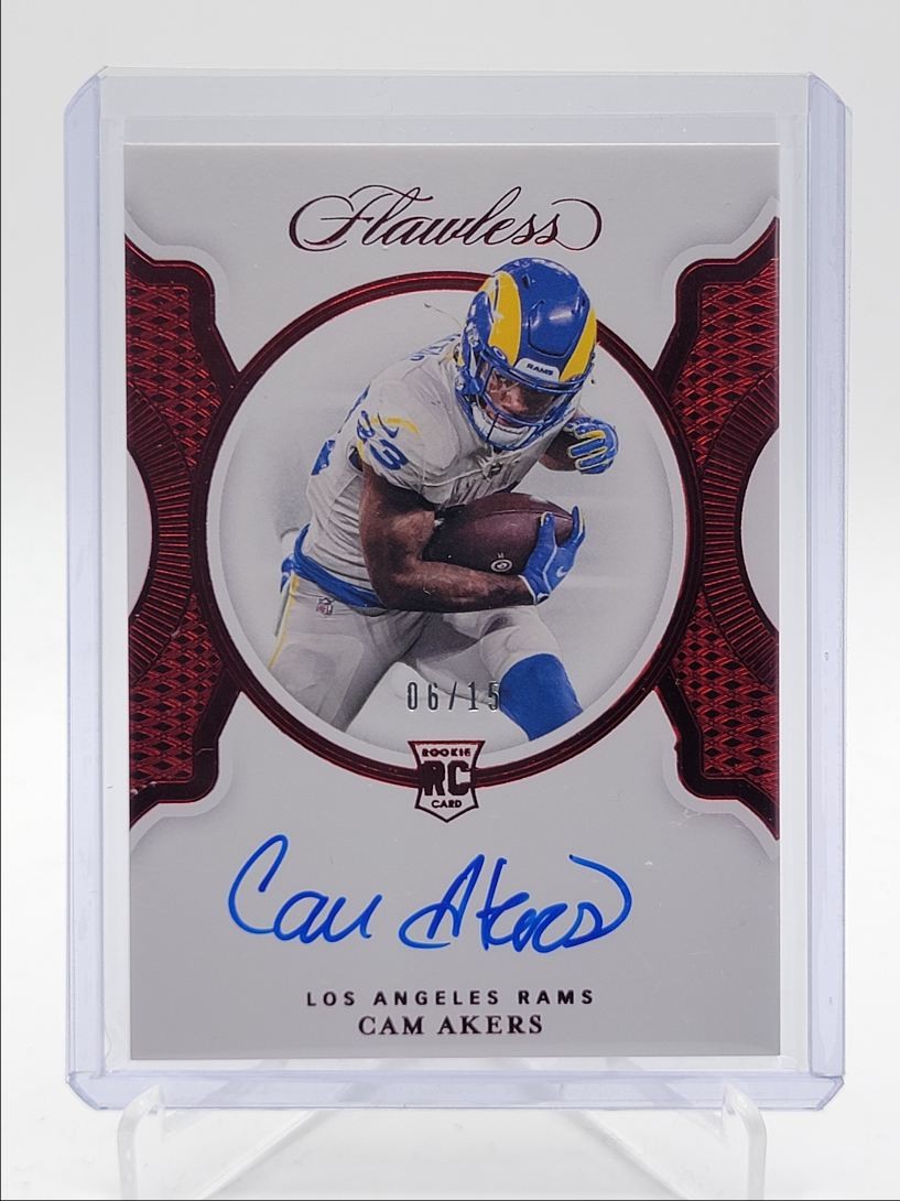 Cam Akers Panini Flawless Rookie Signatures #FRSCAK Ruby
