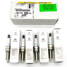 Genuine Citroen DS3 & Peugeot 308 RCZ 1.6L Spark Plugs Set 9677446980 OEM & New