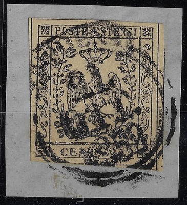 1852 ASI Modena and Reggio 25c light suede Saxon 4 used