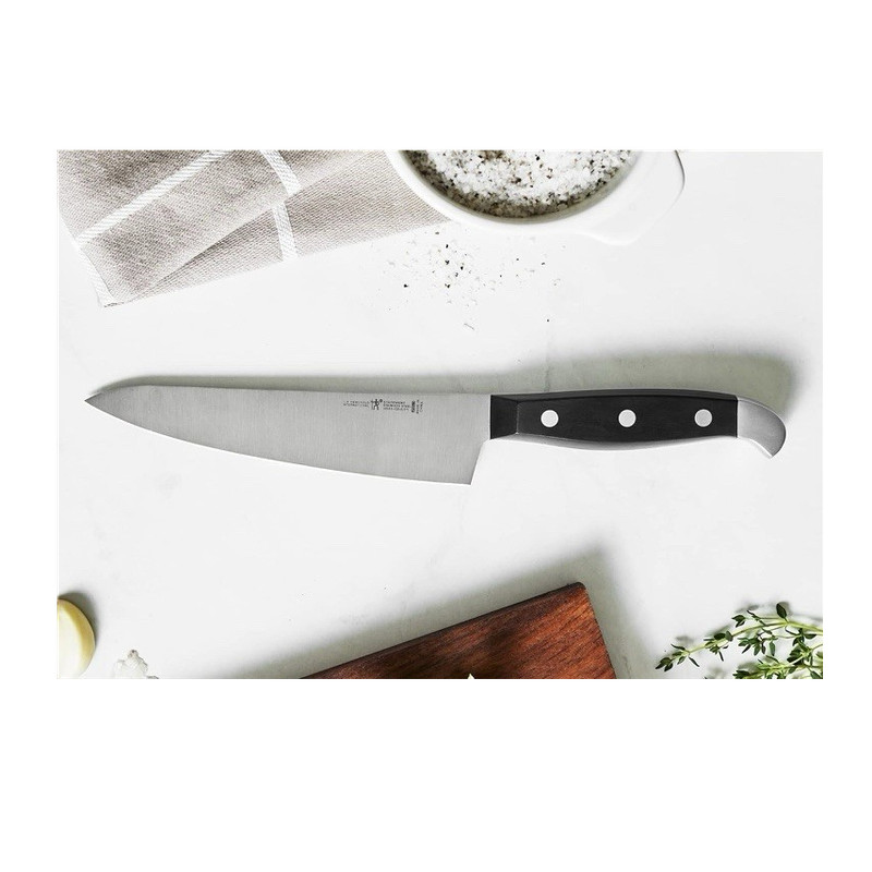 Henckels 14-Slot Knife Block Set Stainless Steel Wood Easy to Clean Black Silver