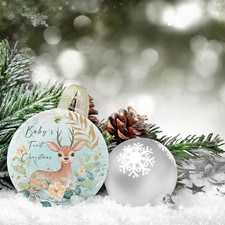 Babys First Christmas Ornaments 2025 Babies First Christmas Ornament Baby's 1...