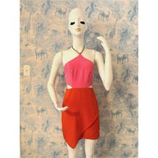 Summer Cocktail Wedding Guest Halter Mini Dress S • worn once