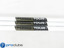 3pc NEW KBS TOUR CUSTOM SERIES MATTE WHITE / BROWN 120 STIFF FLEX WEDGE SHAFTS