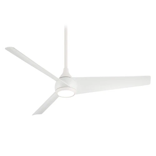 Minka Aire Twist 52" Ceiling Fan - Flat White 3-Blade Remote Control - Picture 2 of 5